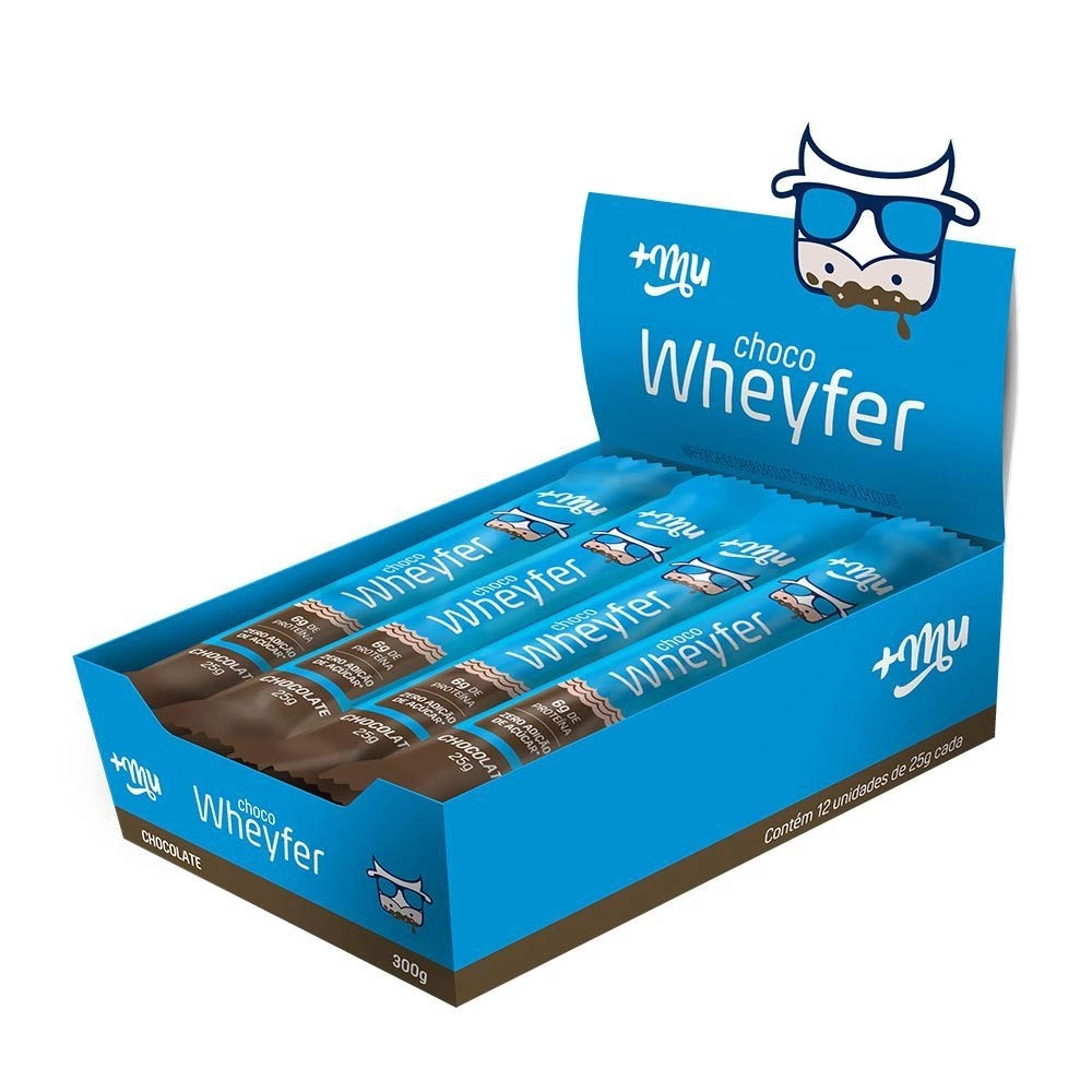 Choco Wheyfer Chocolate 12 Unidades - +Mu