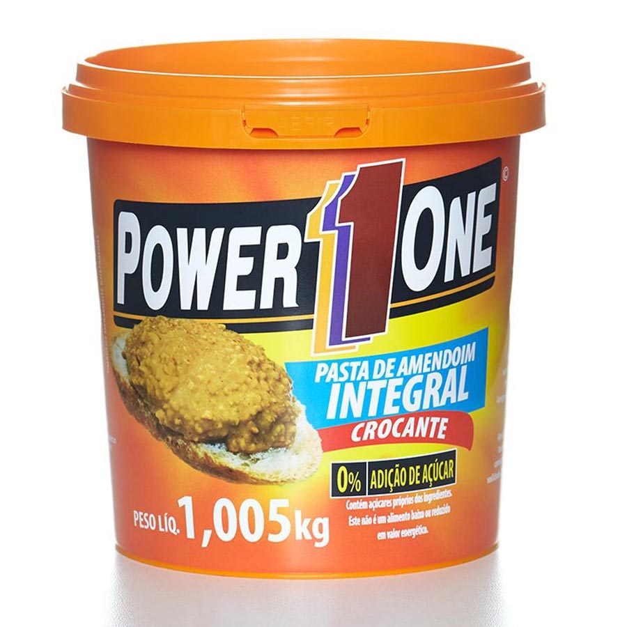 Pasta De Amendoim Integral Crocante 1,005kg - Power One