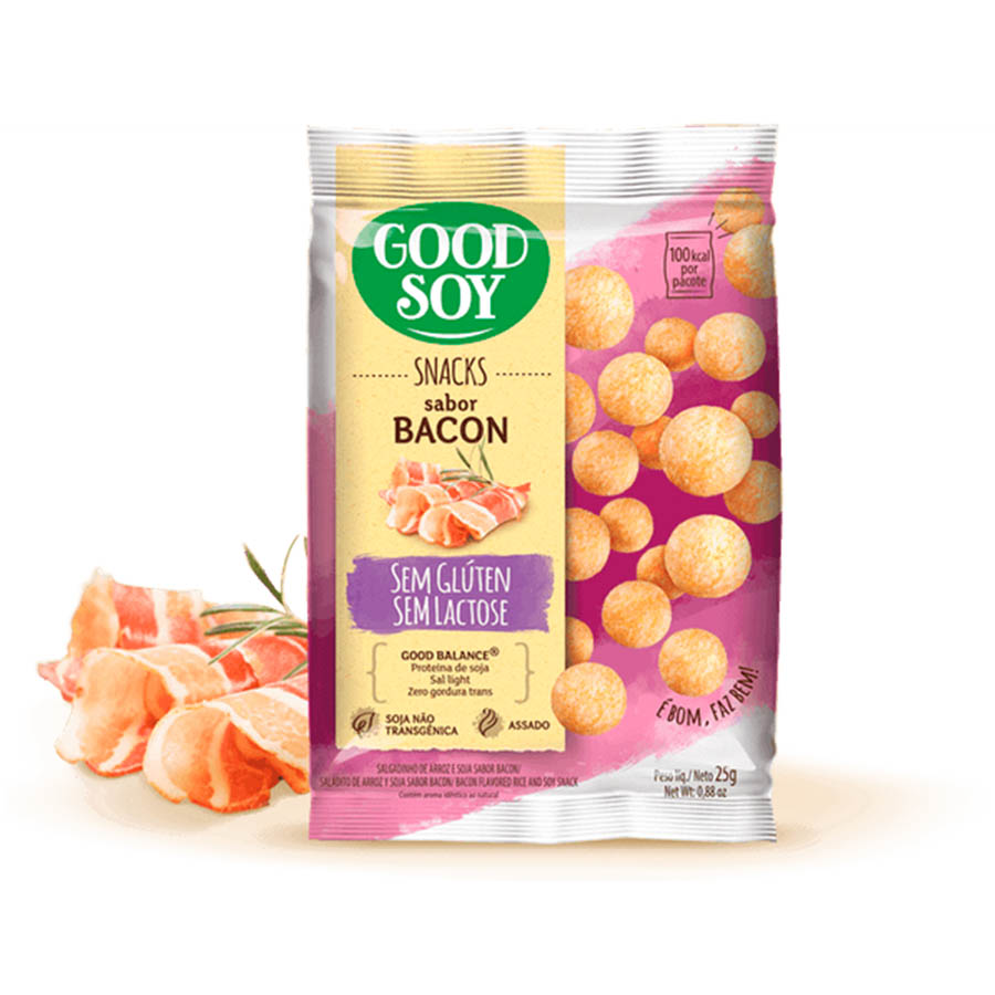 Snack Light de Soja Bacon 25g - Good Soy