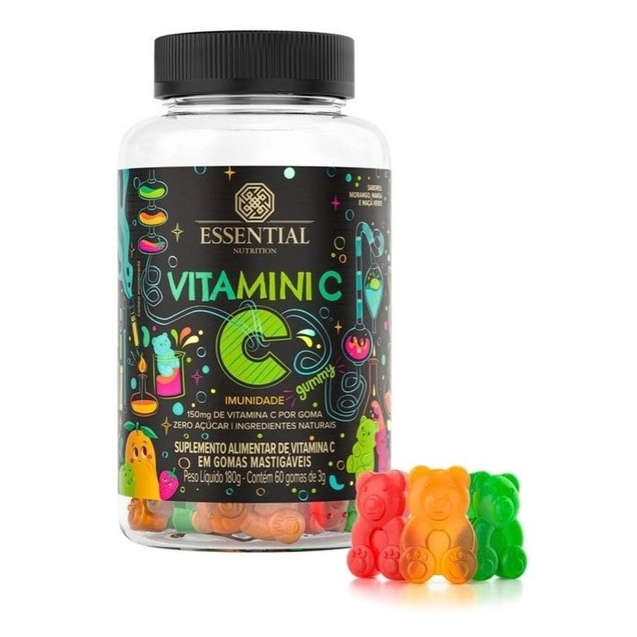 Vitamini C 60 Gomas De 3g - Essential Nutrition