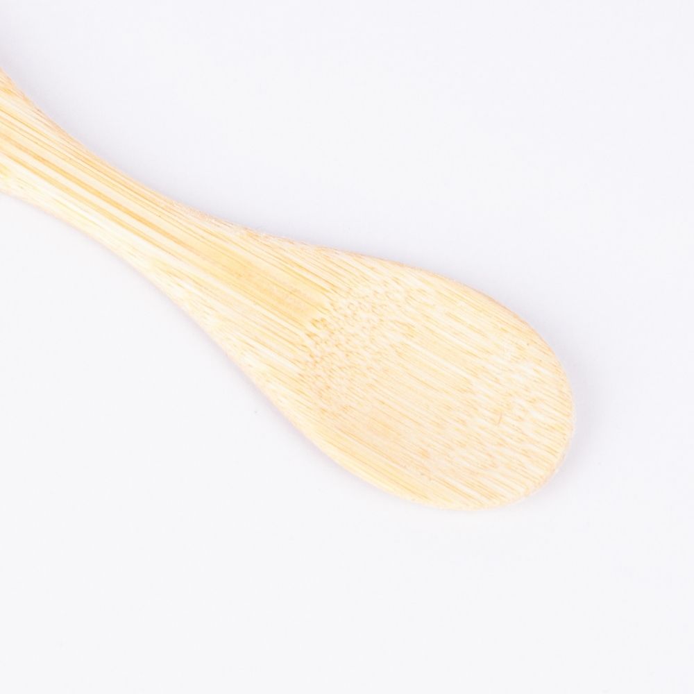 Colher garfo de bambu