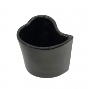 [OUTLET] Vaso alto formato coração de cerâmica design preta - Cód. OUTEROC498 [OUTLET]
