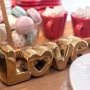 Love letras decorativas dourado - Cód 44494