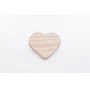 Tábua de formato coração de pinus natural 22cm x 18cm - Cód 3286