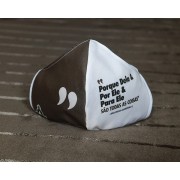 Máscara de Proteção Bico de Pato (EPI) - Frases dos Santos - Porque Dele & Por Ele& Para Ele são todas as coisas