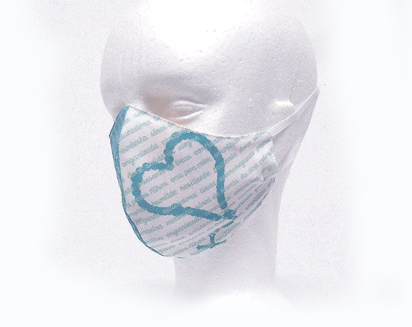 Máscara de Proteção Bico de Pato (EPI) - Valor de Mãe (Turquesa)