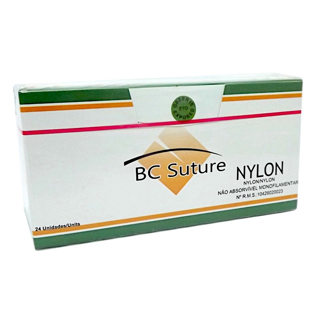 Fio de Sutura de Nylon BC Agulha - BIOLINE