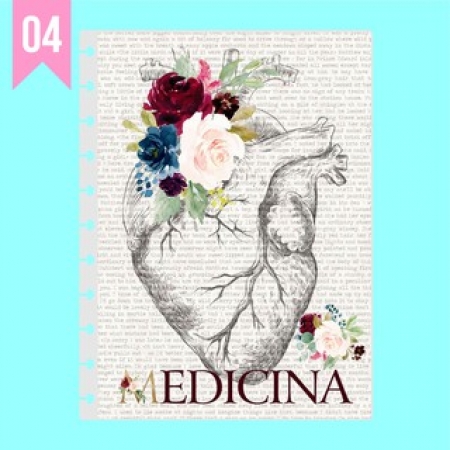 Caderno de Disco Infinito Sistema Inteligente Amor Infinito Cadernos Profissão - Medicina 04
