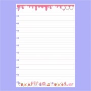 Refil de folhas Para Caderno de Disco Sistema Inteligente Amor Infinito Cadernos - Candy