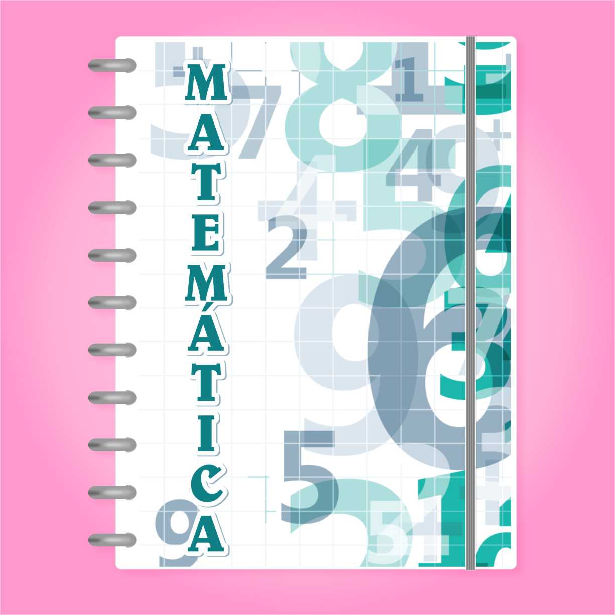 Capa de Disco Infinito Sistema Inteligente Amor Infinito Cadernos Profissão - Matemática 02
