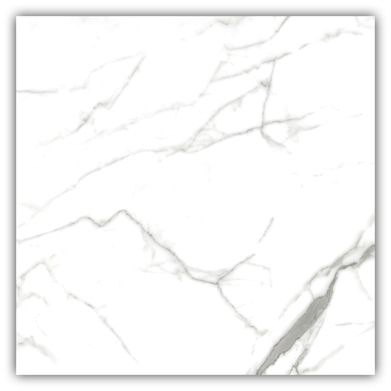 Piso Duragres Porcelanato Carrara Cristal Polido Retificado 70X70