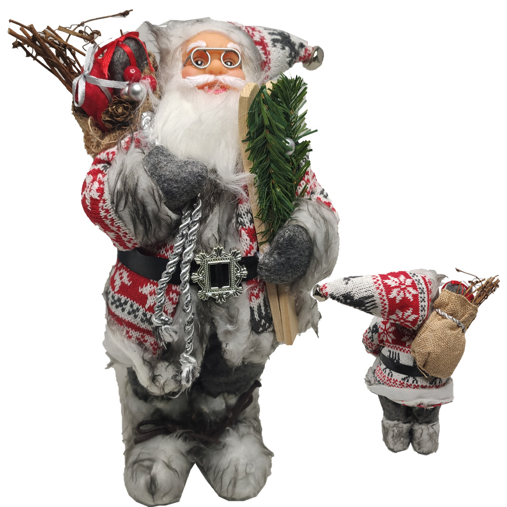 Boneco Papai Noel 30cm Natalino Decoraçao Natal Enfeite Festa Fim do Ano Comemoraçao