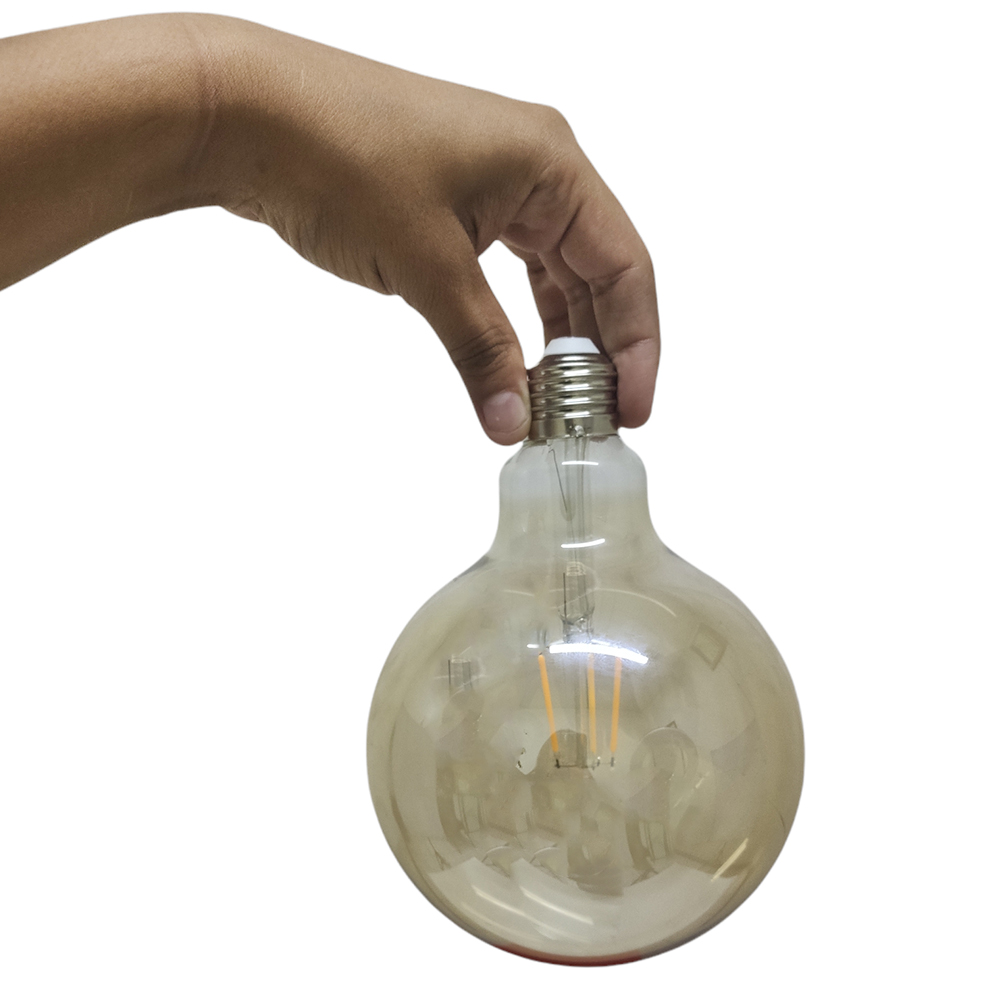 Lampada de Led Multi Filamento Ballon Retro Vintage Bivolt 380lm 30W Iluminação