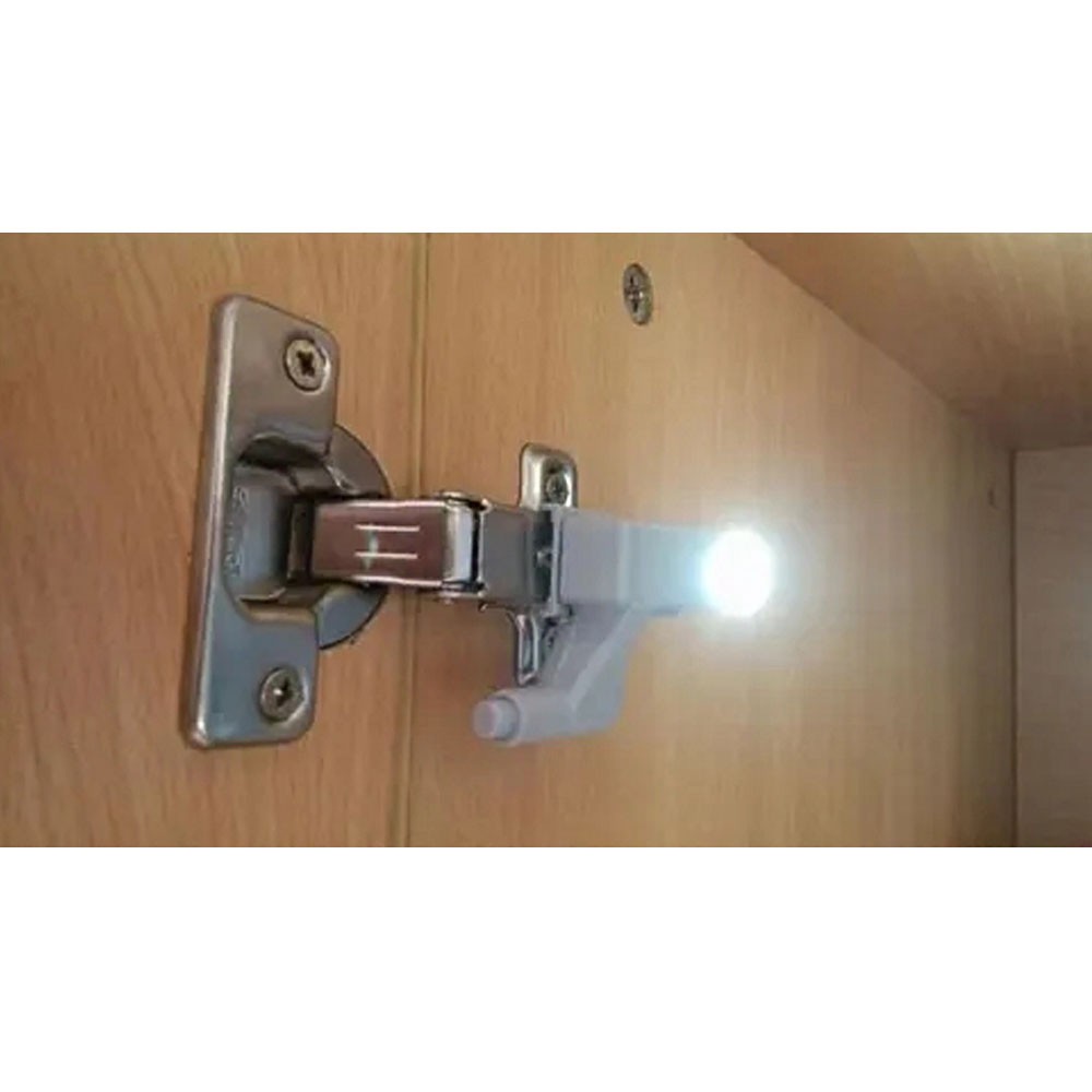 Luminaria de Armario LED Automatica Dobradiça Sensor Inteligente  Lampada Guarda Roupa Porta Iluminaçao Kit 12 Uni