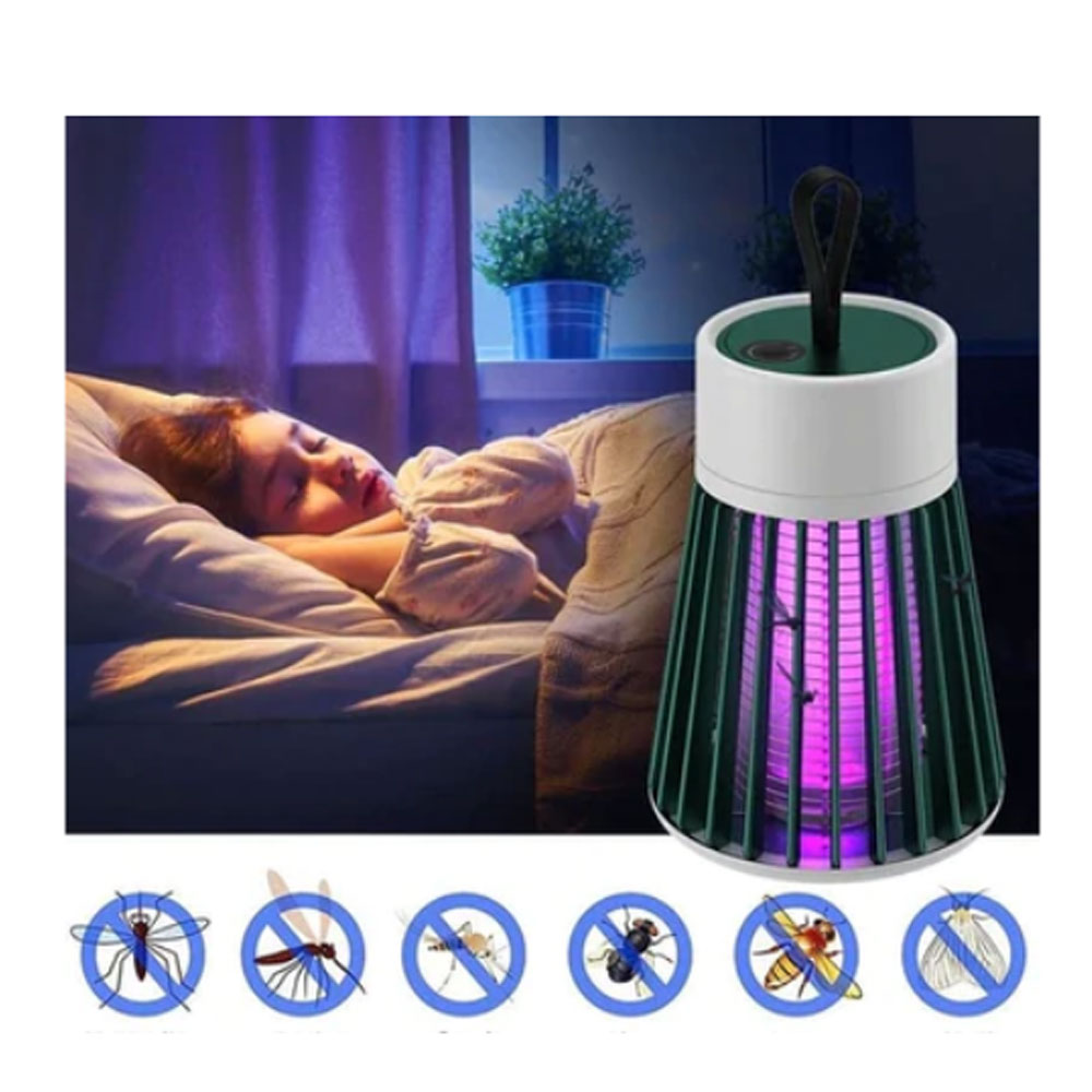 Luminaria Mata Mosquitos Eletrico Armadilha Pernilongo Inseto Choque Lampada Luz Ultravioleta Repelente LED USB Luz UV