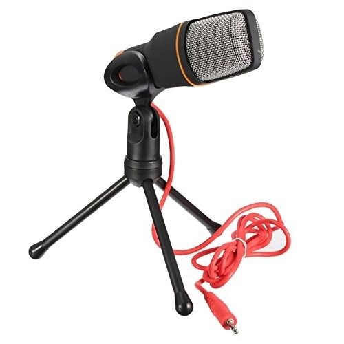 Microfone Condensador Omnidirecional Tripe Gravaçao Profissional Notebook Youtuber Musica Live Audio