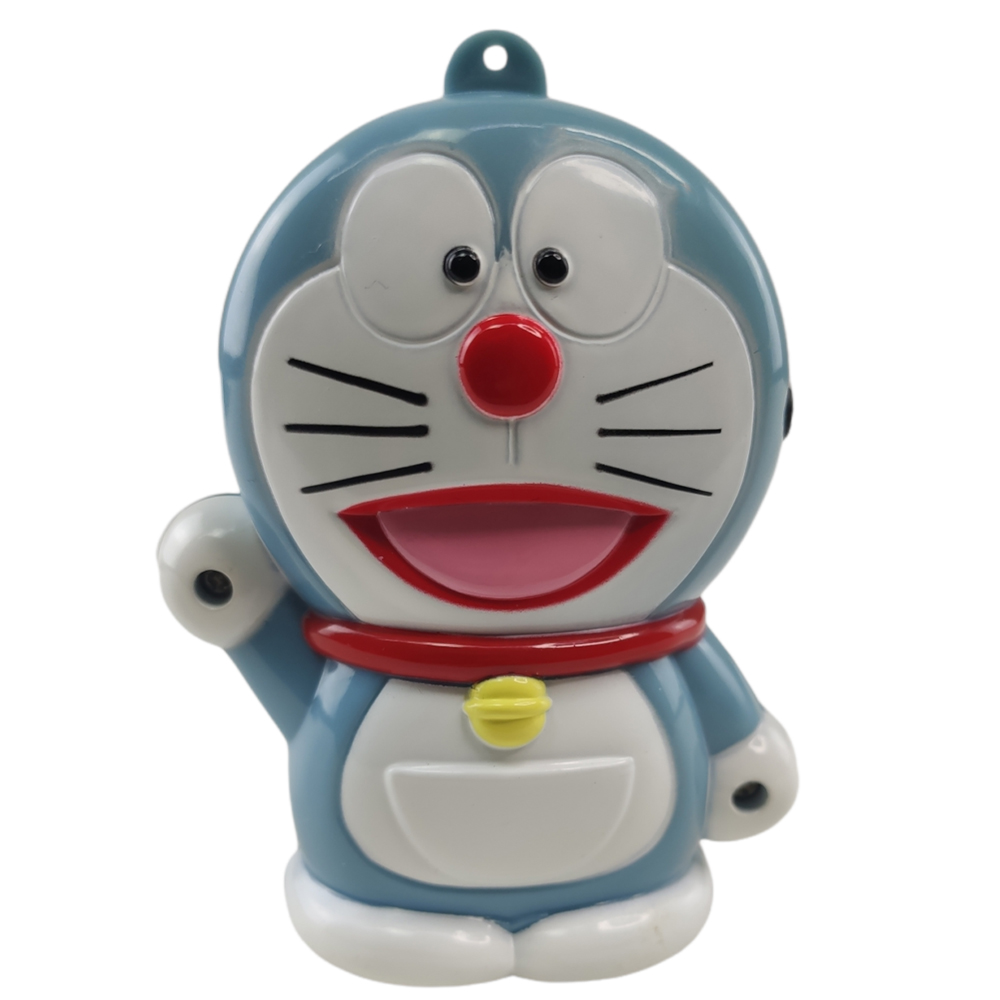 Mini Telefone Fixo Gato Doraemon Mesa C Headset Microfone Flexivel Desenho Anime Enfeite Vintage Decoraçao Colecionavel