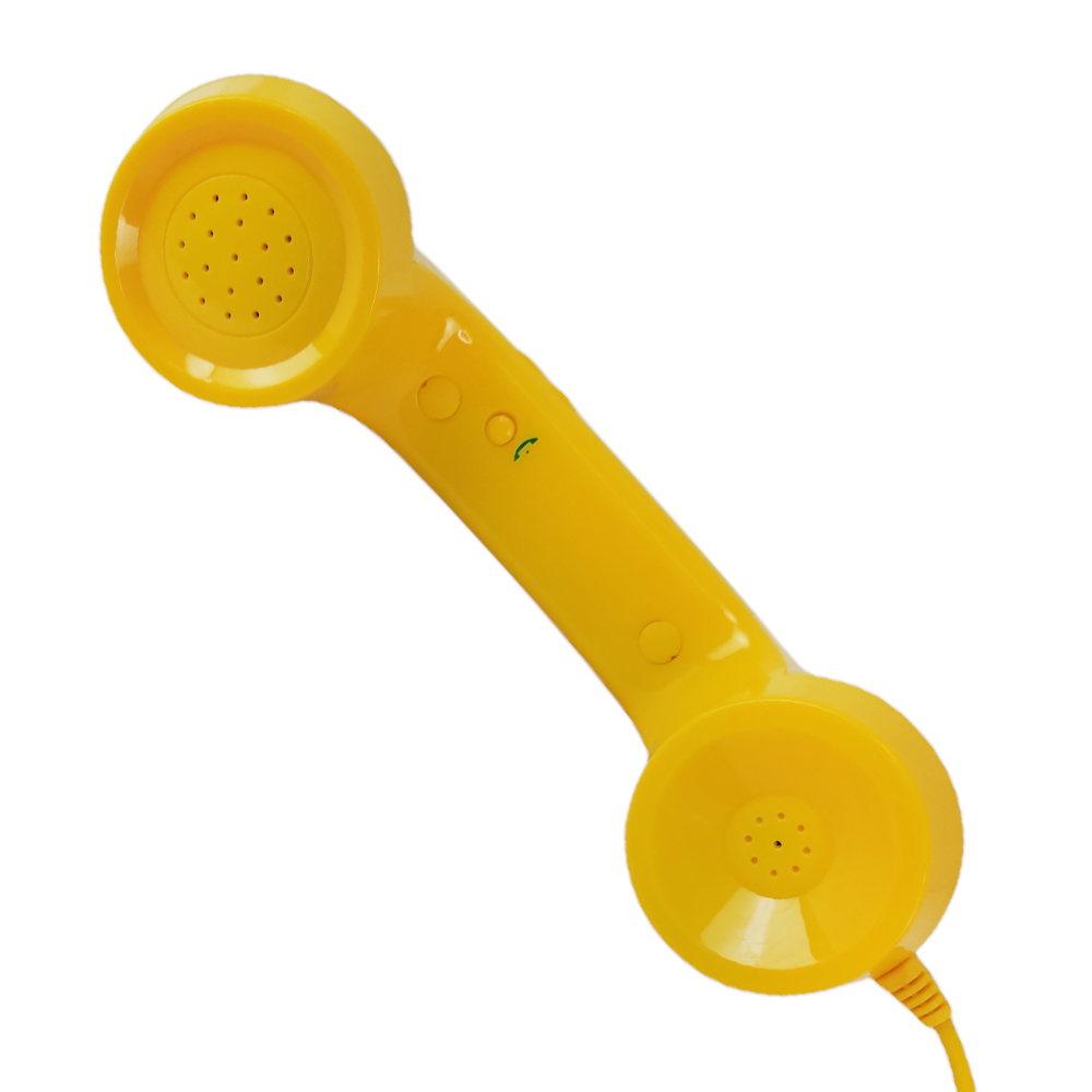 Monofone Microfone Kit 2 Uni Pop Phone Atende Ligaçao Chamadas Telefone Tablet Smartphone Vintage Retro Portatil