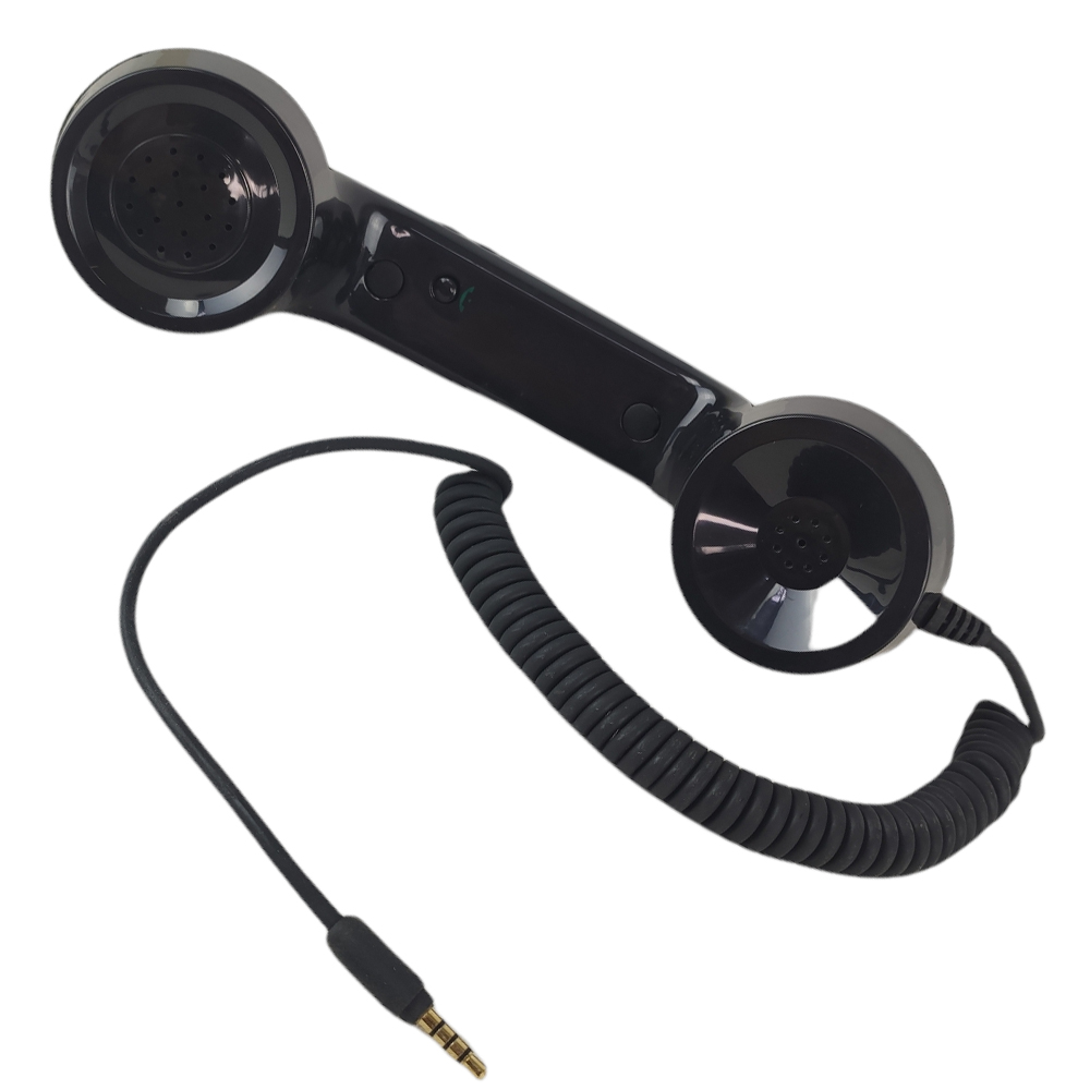 Monofone Microfone Retro P2 Kit 5 Und Ligaçao Chamadas Audio Smartphone Celular Telefonema Portatil Vintage Retro