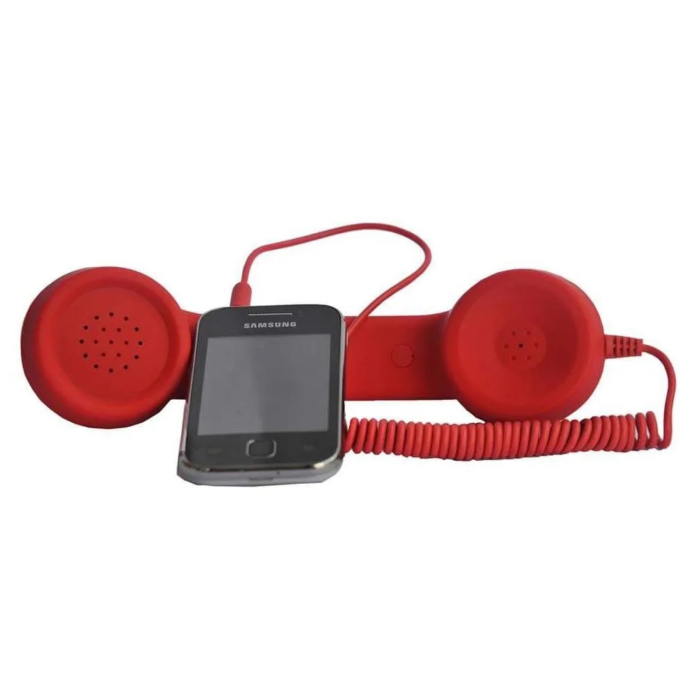 Monofone Ouvido Microfone Pop Phone Kit 2 Uni Celular Telefone Smartphone P2 Chamadas Ligaçoes Estilo Retro Vintage Decoraçao Portatil Audio