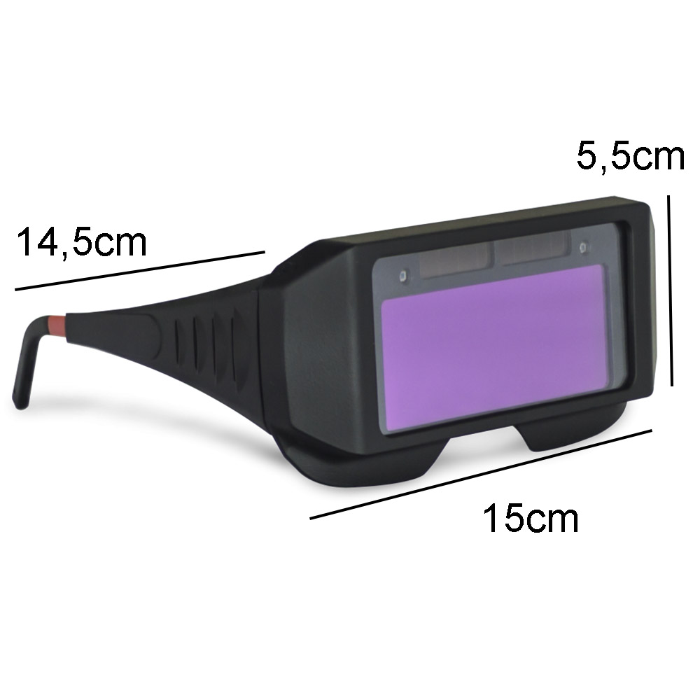 Oculos de Solda Solar Epi Automatico Proteção Anti Reflexo Escurecimento Uv Soldador Eletrodo