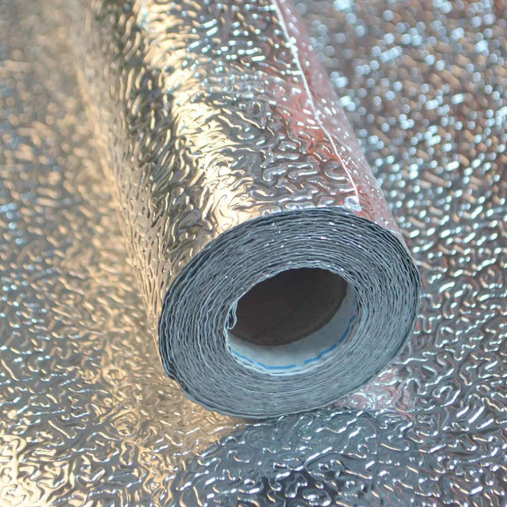Papel de Parede Aluminio Impermeavel Folha Autoadesiva Cozinha Armario Fogao Adesiva Metalico