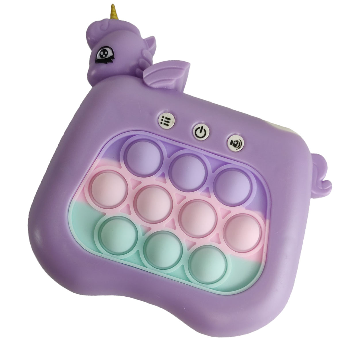 Pop It Interativo Mini Game Unicornio 4 Modos Luzes Som Anti Estresse Fidget Sensorial Relaxante Jogos Toy Criança