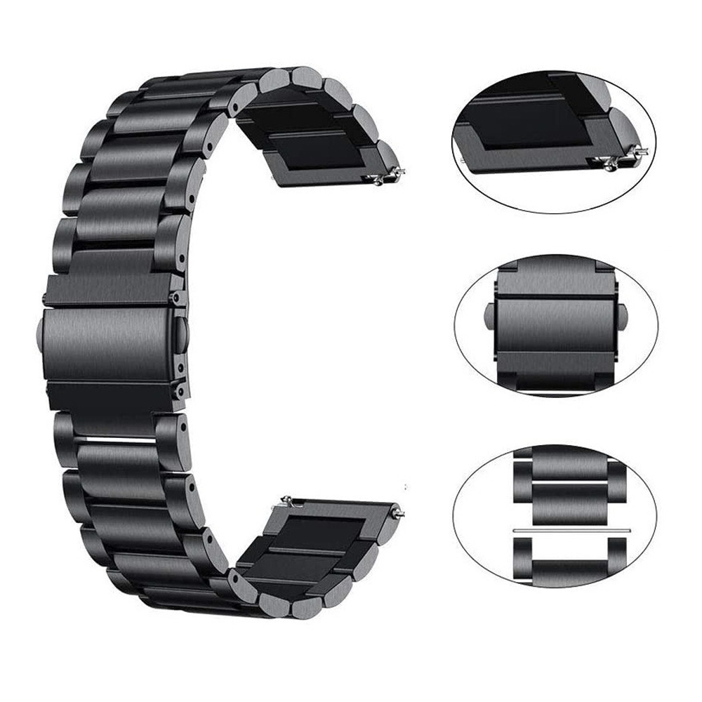 Pulseira para Smartwatch 20mm Relogio Inteligente Smartband Inox 3 Elos