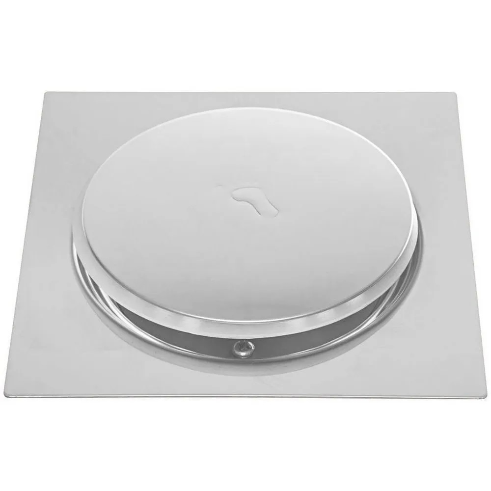 Ralo Click 15x15 Inox Inteligente Pop Up Kit 3 Uni Lavabo Banheiro Cromado Quadrado Anti Odor