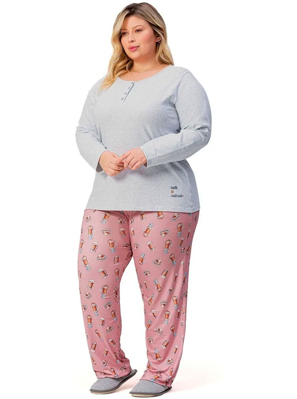 Pijama Longo Lua Encantada Plus Size 10900018