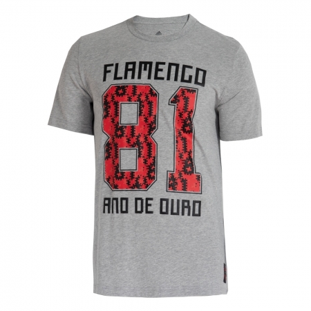 Camiseta Adidas Estampada CR Flamengo
