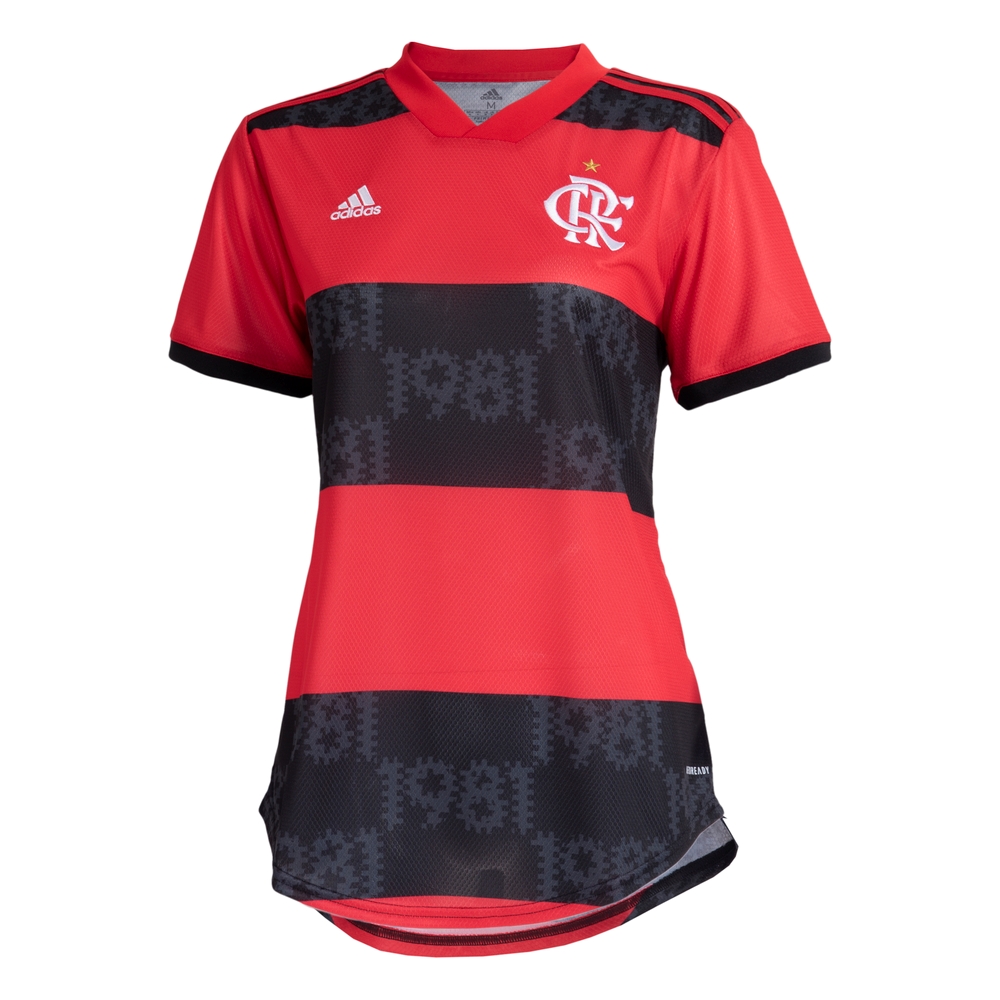 Camisa Flamengo I 21/22 Feminina s/nº Torcedor Adidas