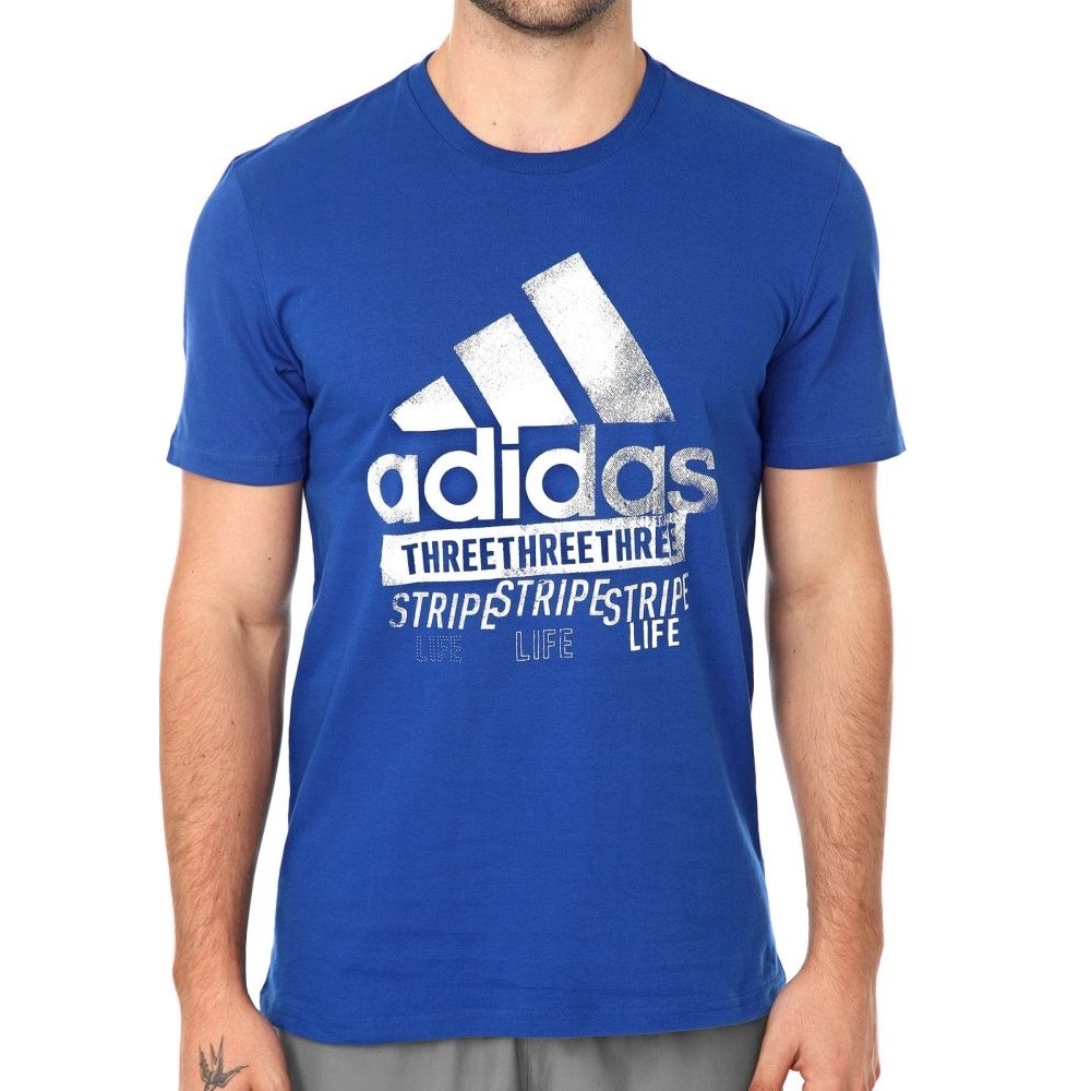 Camiseta Adidas Work in Progress Stamp Amplifieer Tee - Azul