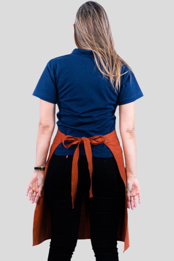 Avental de Cintura Feminino Sumaia Camille Para Profissionais da Cozinha - Ferrugem