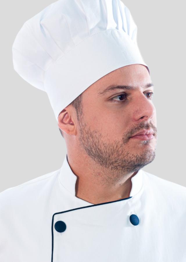 Mestre Cuca Masculino Sumaia Enzo, Para Profissionais da Cozinha - Branco