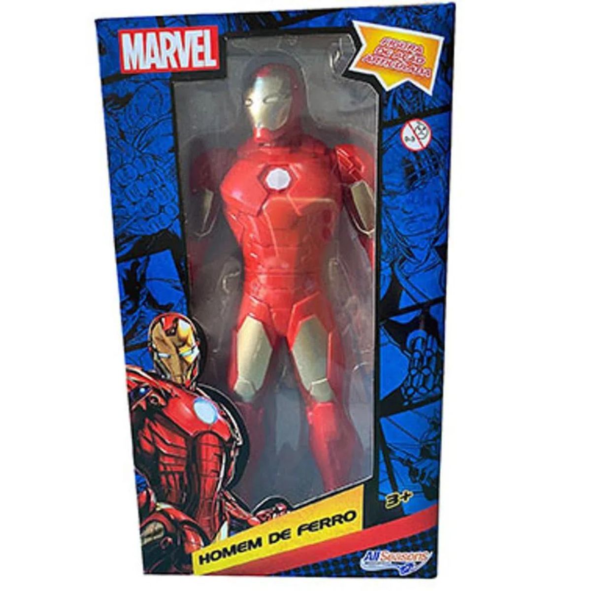 Boneco Super Herói Articulado Marvel Homem De Ferro All Seasons 22cm