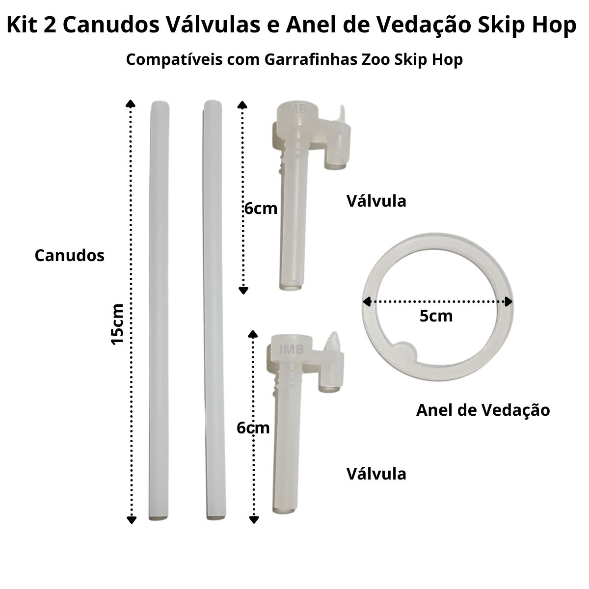 Kit Refil 2 Canudos para Garrafas Zoo Skip Hop