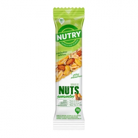 BARRA NUTS NUTRY SEMENTES 30G C/12