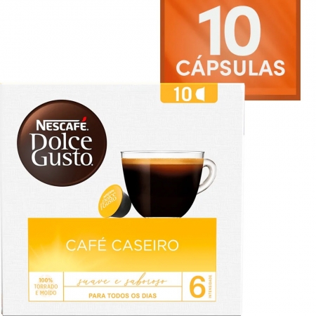 CÁPSULA DOLCE GUSTO CAFE CASEIRO C/10 80G