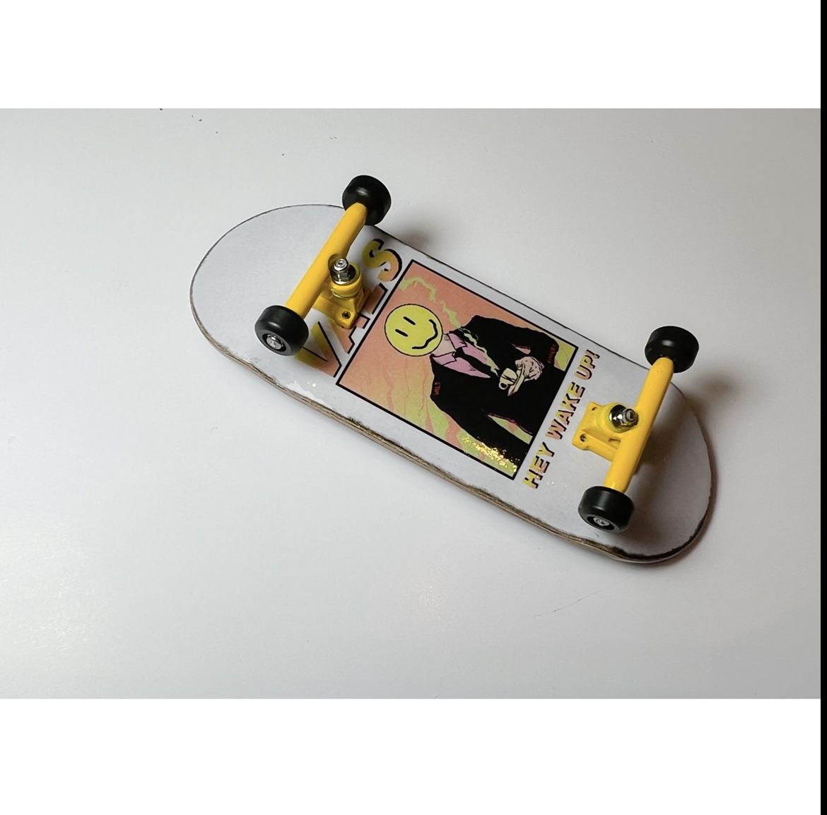 Fingerboard completo VALS Blood - Hey wake up! White -  34mm