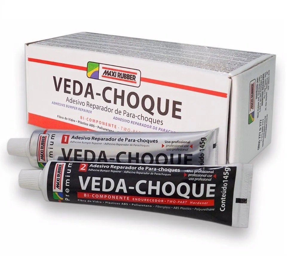 Veda Choque 290g Maxi Rubber Solda Plástica Cola Para-Choque