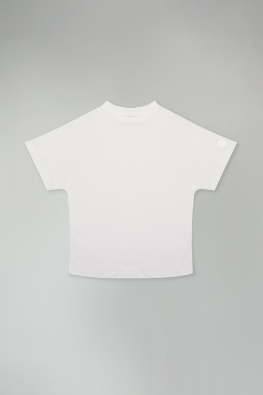 camiseta boxy oversized - branco