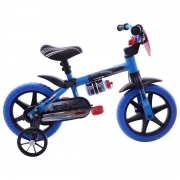 Bicicleta Infantil Nathor Azul Aro 12 Com Rodinha