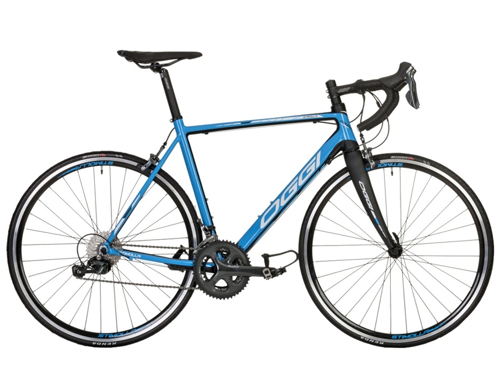 Bicicleta Speed Oggi Stimolla Azul e Preta 50 Tiagra 20v