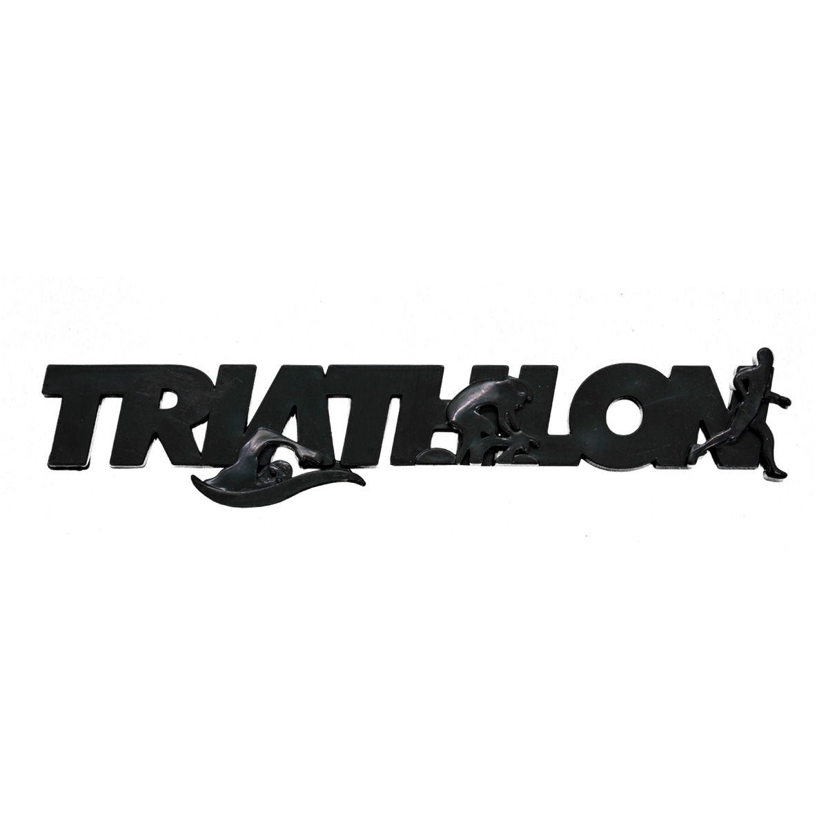 Emblema Ictus Triathlon Preto com Imã