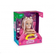 Barbie Styling Head Extra c/ 12 Frases - Pupee