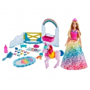 Boneca Barbie Dreamtopia Mattel Unicórnio Arco-Íris GTG01