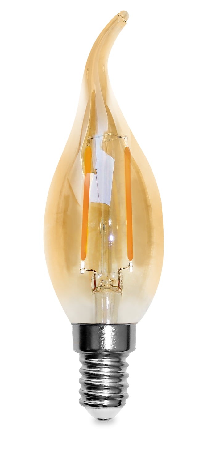 Lampada de Filamento LED vela chama 2w E14 - GMH