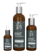 Grandha Hair Therapy Kit Urbano Spa Black - Shampoo + Coacervado Ultra Resist + Magma Power