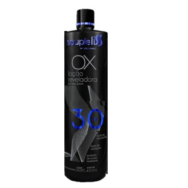 Souple Liss - OX Loção Reveladora Água Oxigenada 30 Volumes 900ml - T